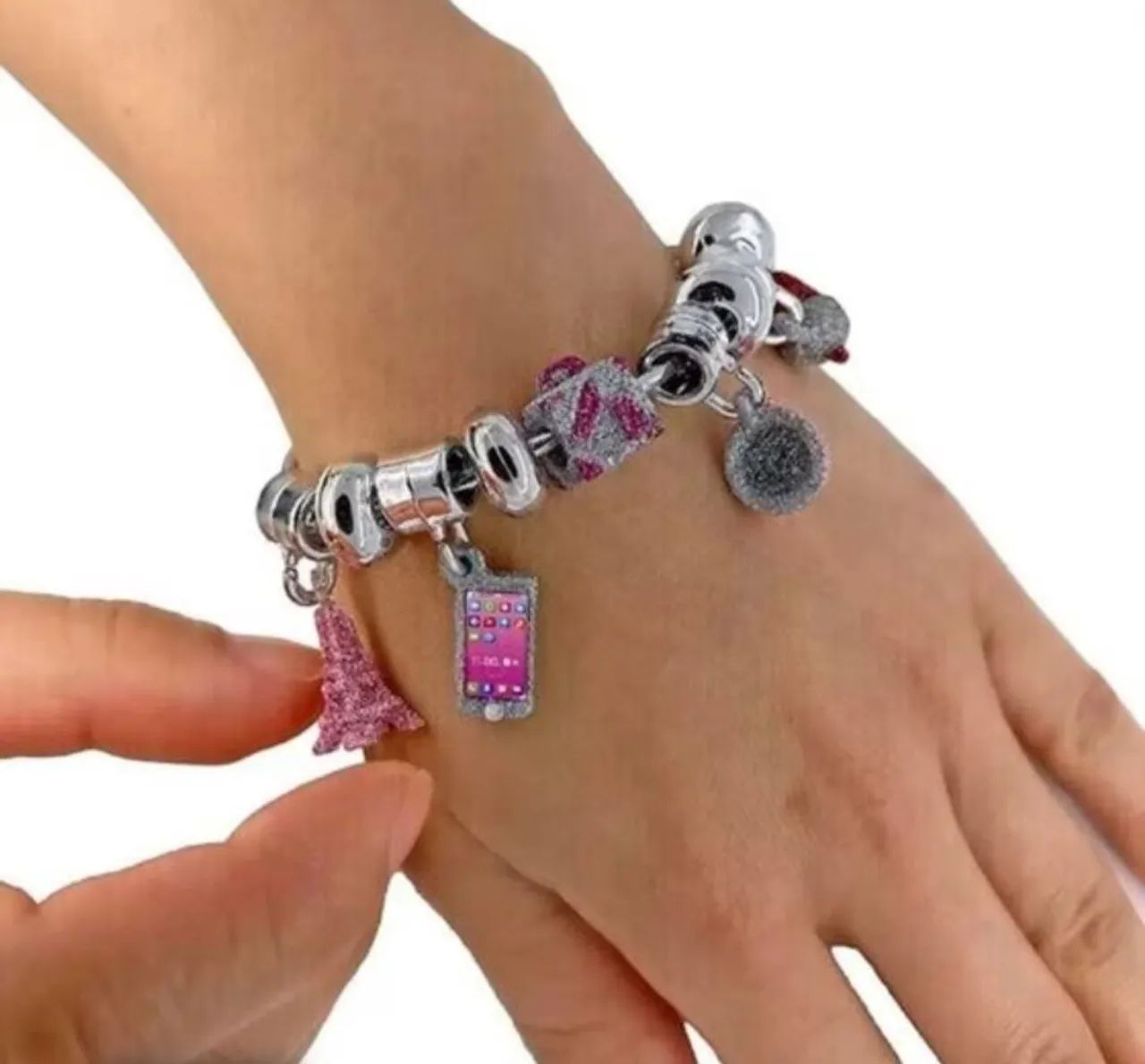 Kit com 3 Pulseiras Shake'n Shimmer com Glitter  - Foto 2