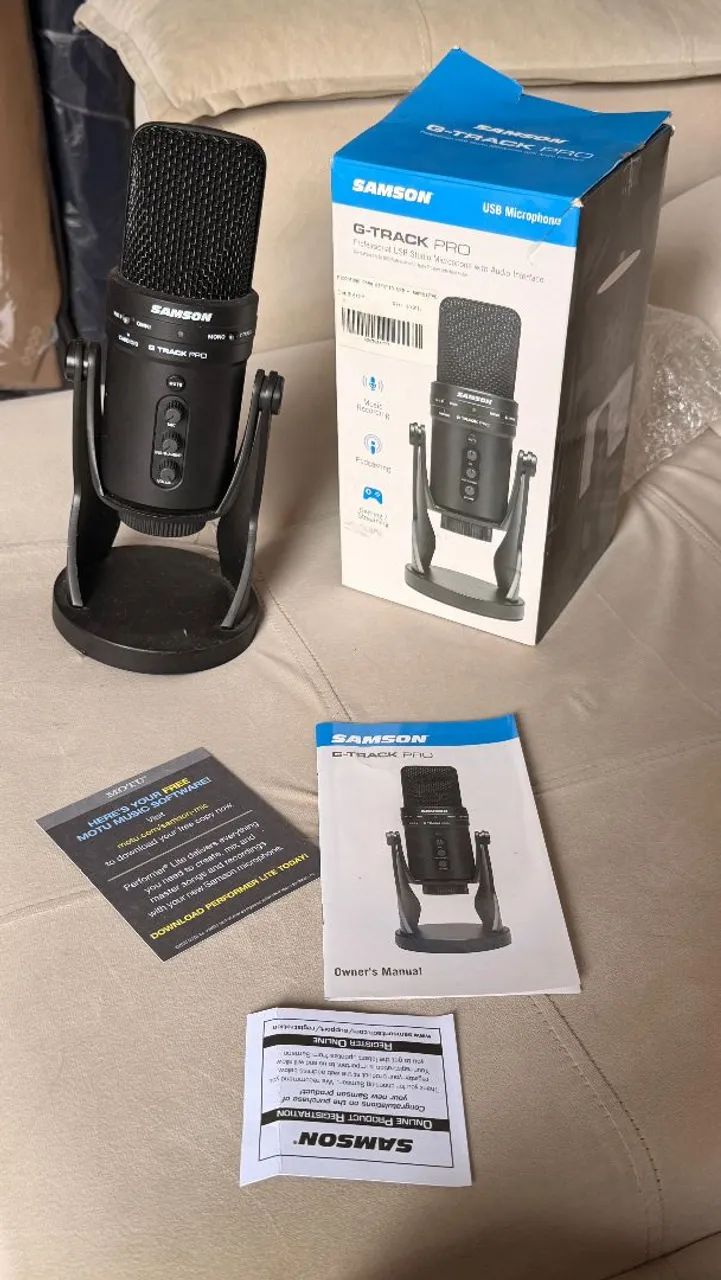 Microfone Condensador Samson G-Track Pro USB - Foto 3