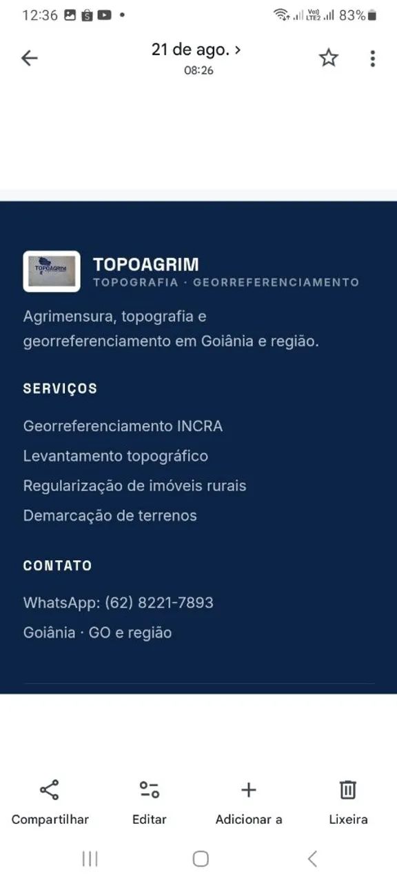 Topografia e Georreferenciamento  - Foto 5