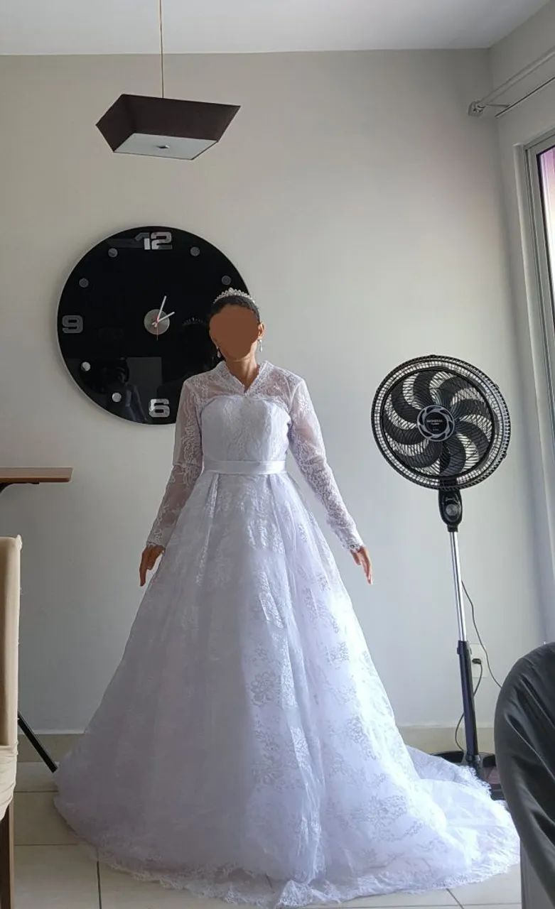 Vestido de noiva  - doação - Foto 3