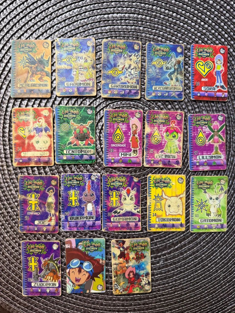 19 cartas Digimon 2001 - 100,00