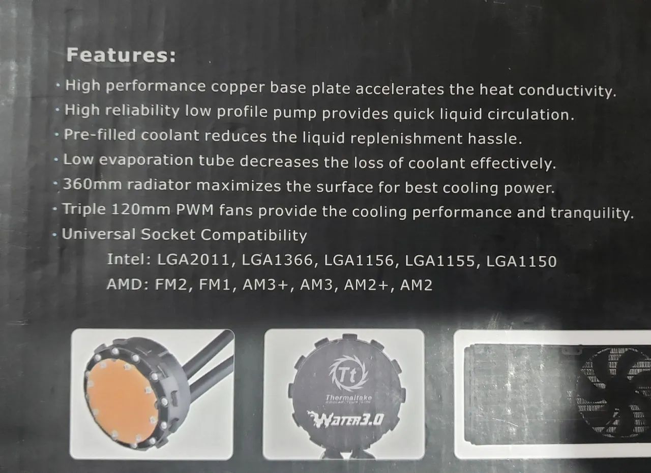 Waterccooler 360mm Intel 1700/ AMD AM4 - Foto 5