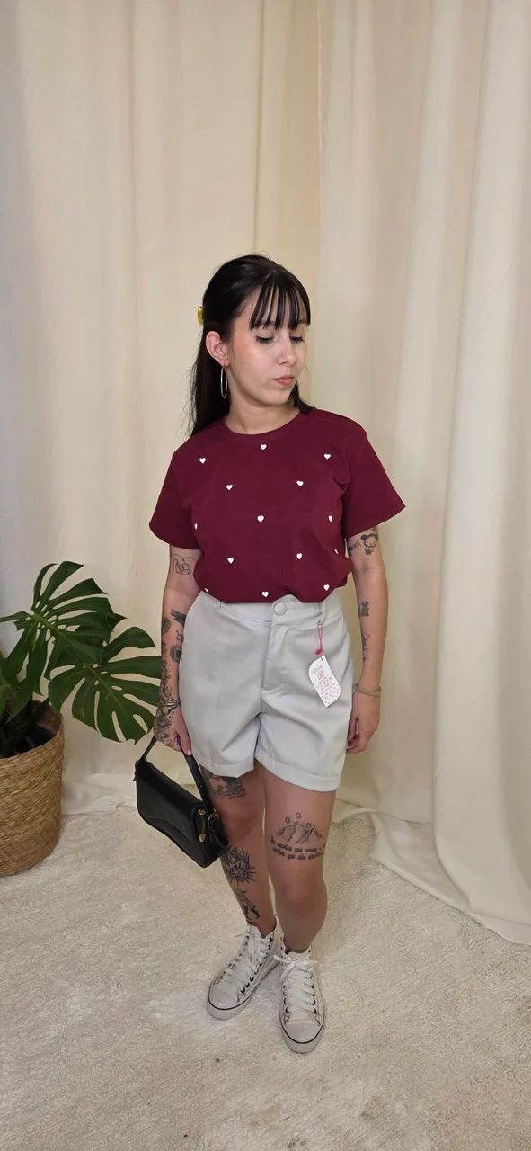 Camiseta coração  - Foto 4