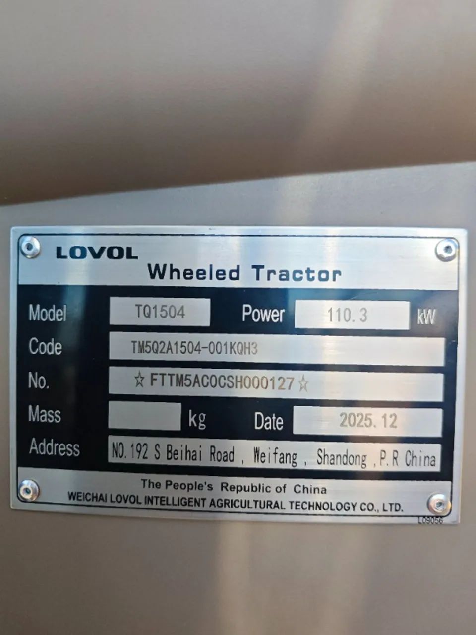 Trator Lovol TQ1504 Novo 150cv 4x4 (Pronta Entrega + Jogo de Rodas Finas Extra) - Foto 3