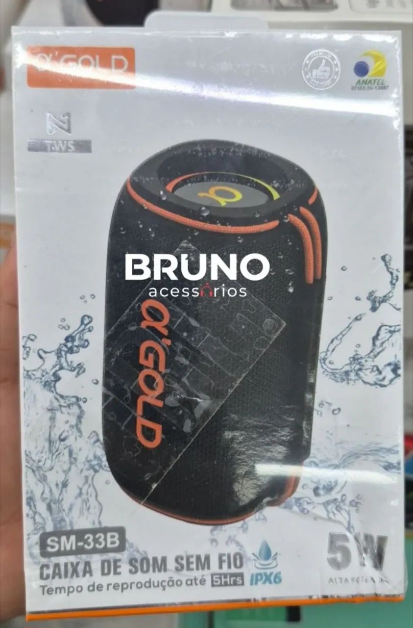 Caixa de som Gold Bluetooth resistente a água  - Foto 2