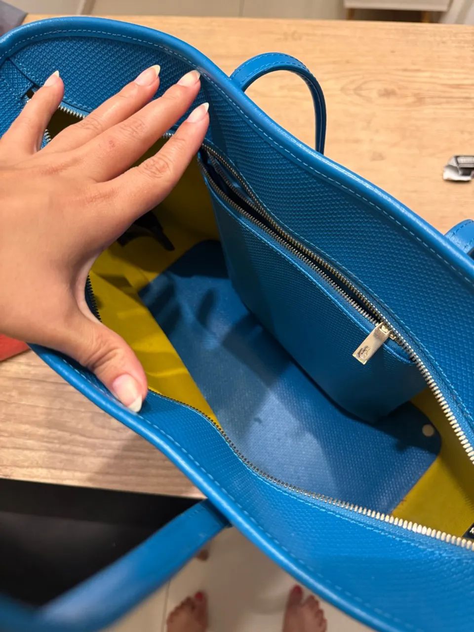 Bolsa Lacoste couro - Foto 2