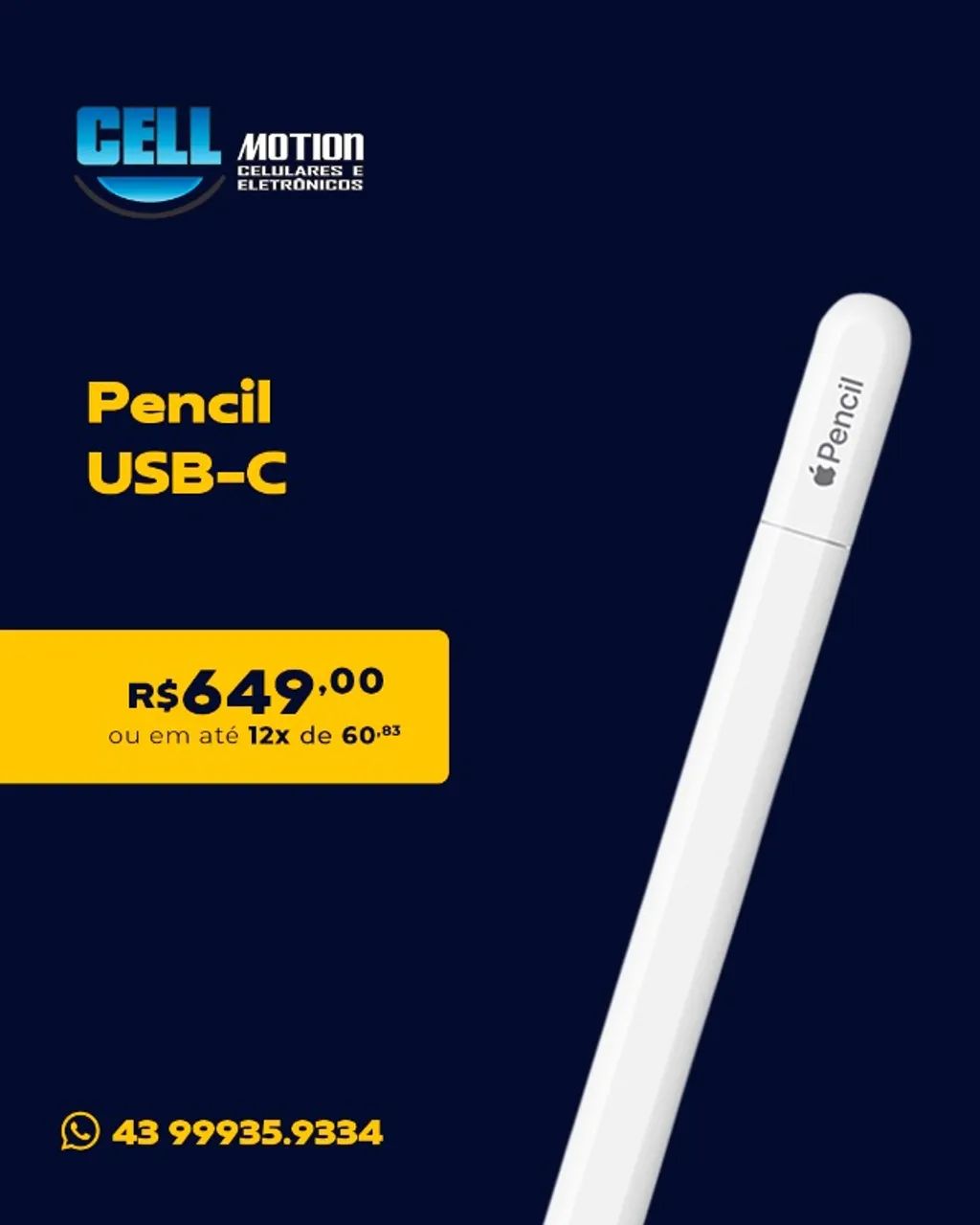 Apple Pencil USB-C - Tablets e E-Readers - Centro, Londrina