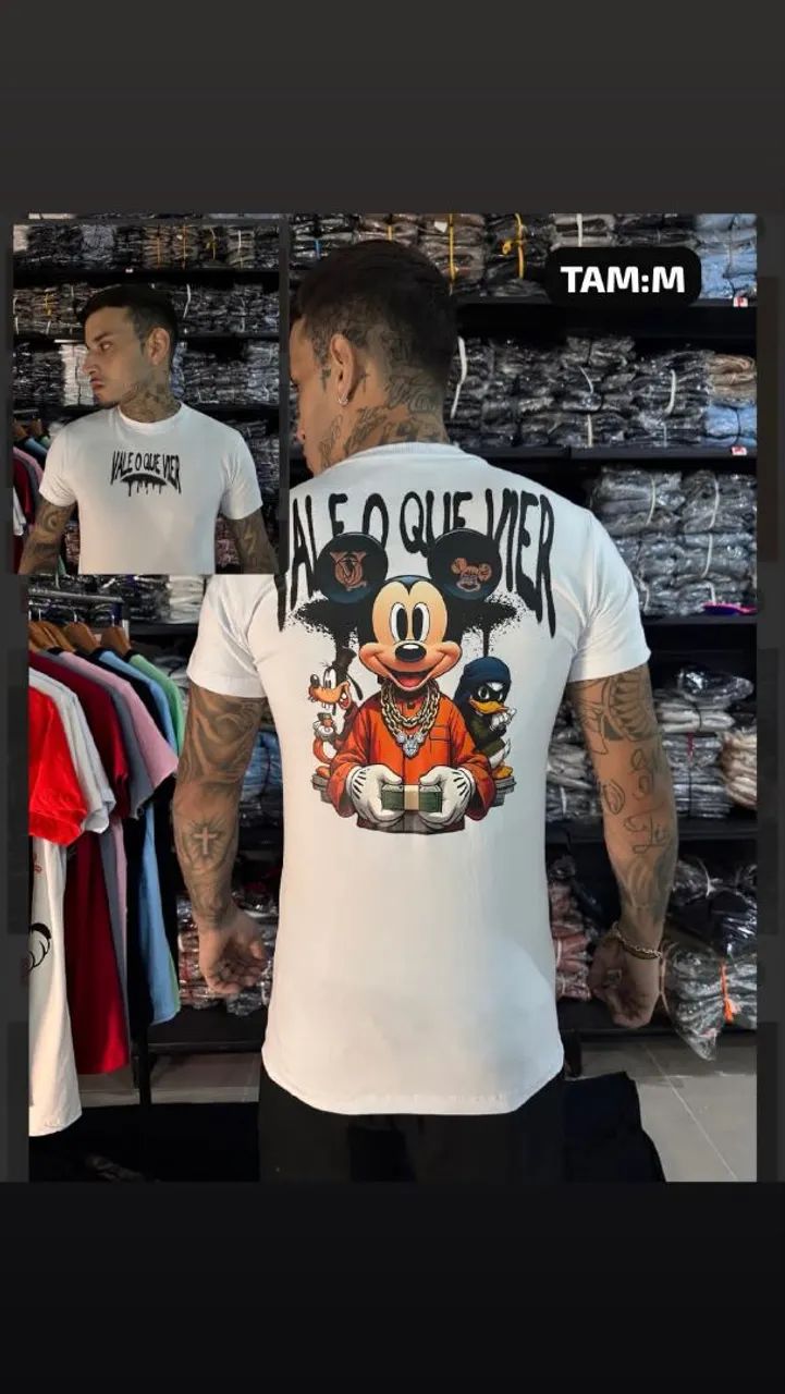 Camisas de algodão com diversos modelos d personagens  - Foto 4