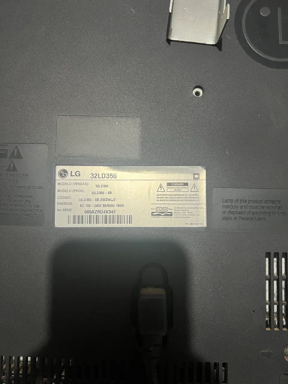 TV LG 32 polegadas Modelo LD350 - Foto 2