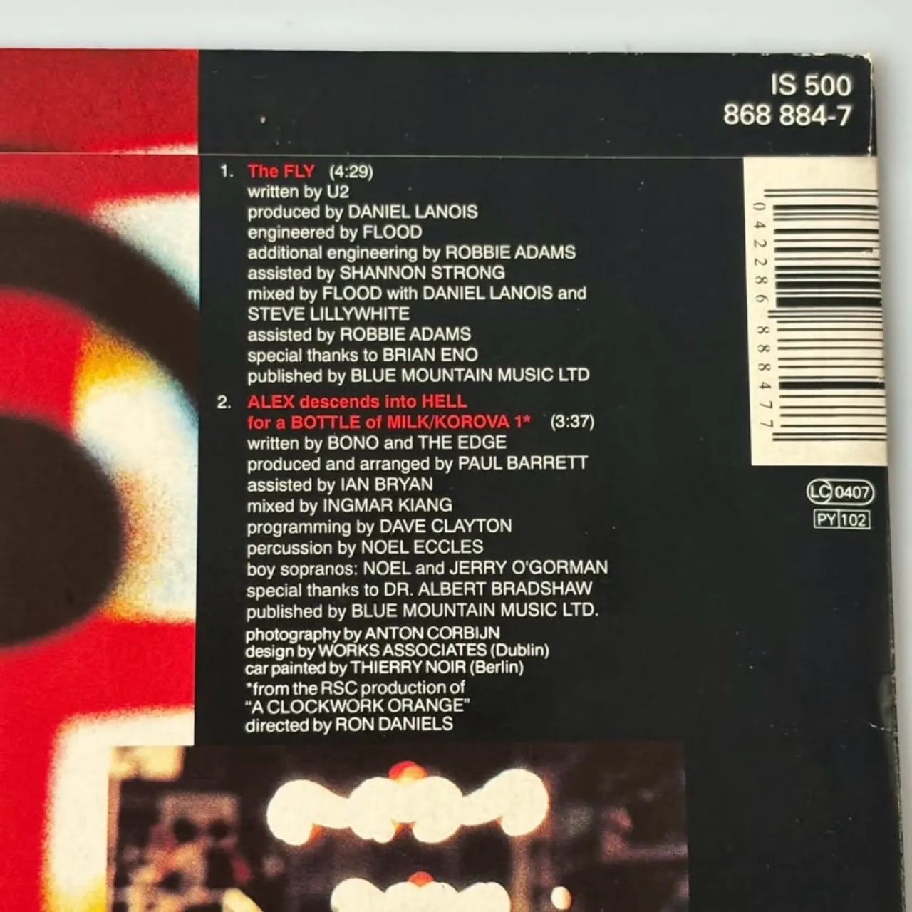U2 The Fly Vinil Compacto Importado Inglaterra UK 2 Faixas - Foto 3