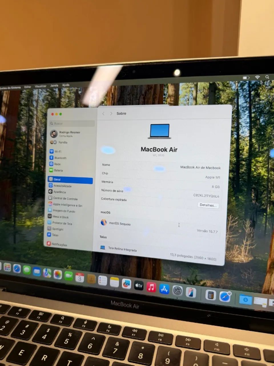 Vendo ou troco MacBook Air M1 6 meses de garantia  - Foto 5