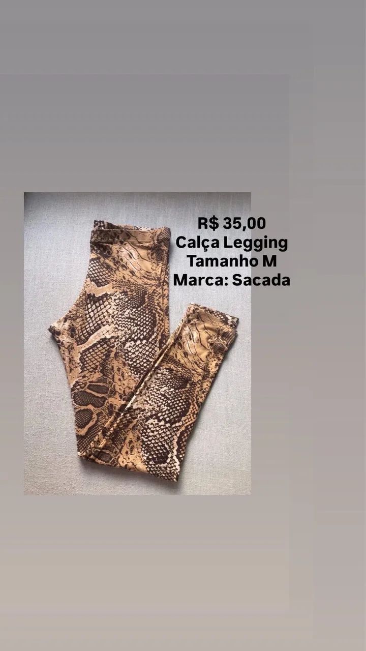 Calça Legging tamanho M da Sacada - Foto 2