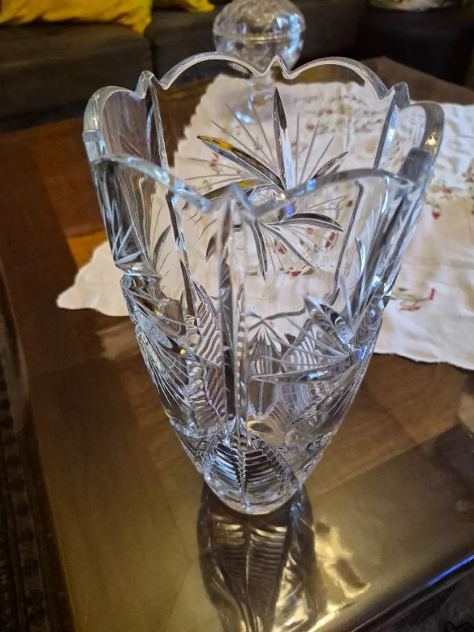 Vaso em Cristal Lapidado - Vintage e Sofisticado