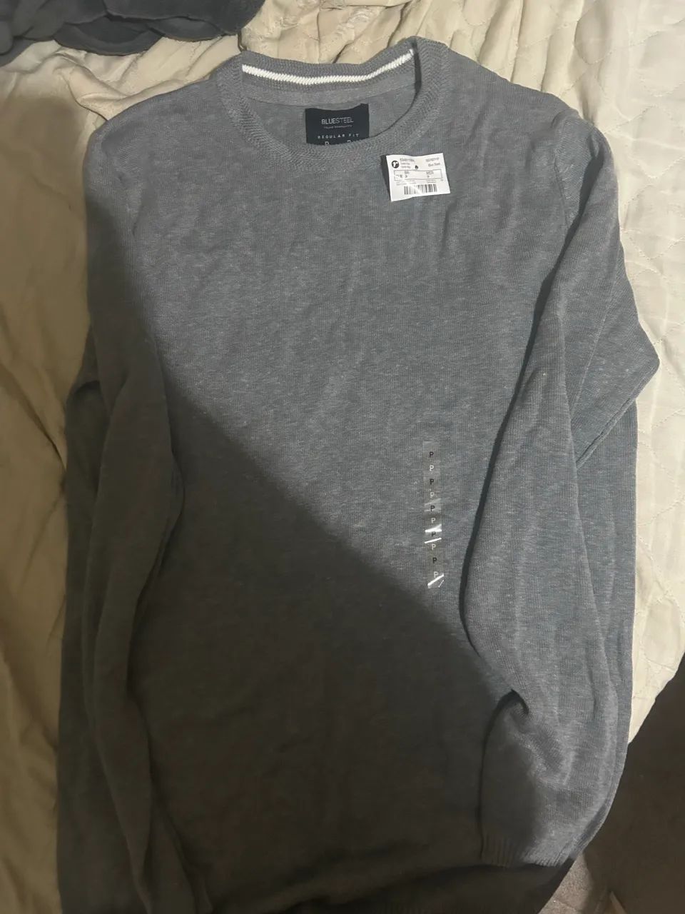 camiseta manga longa, cinza. Nova.  - Foto 2