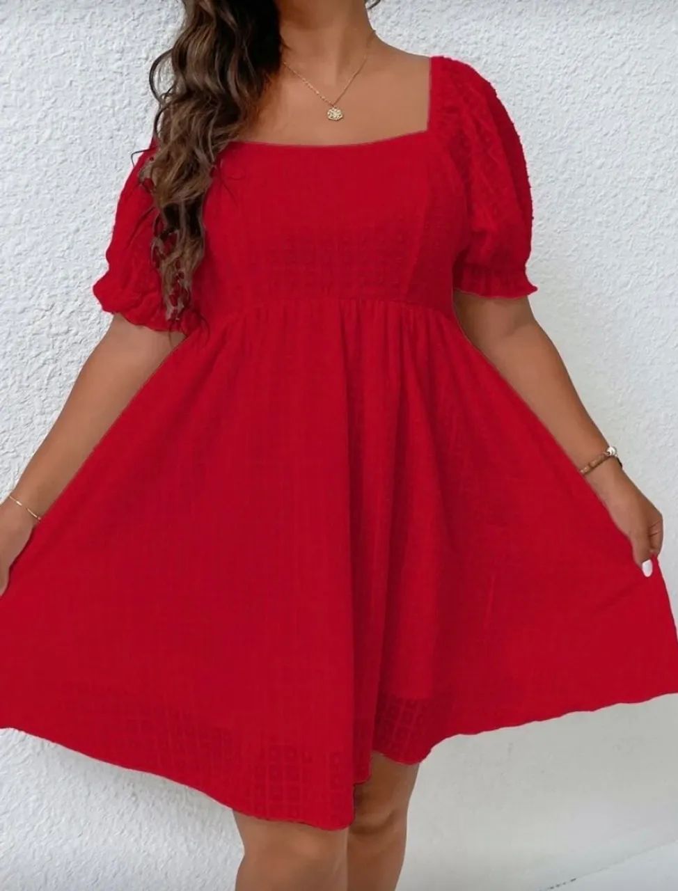 Vestido vermelho Shein 