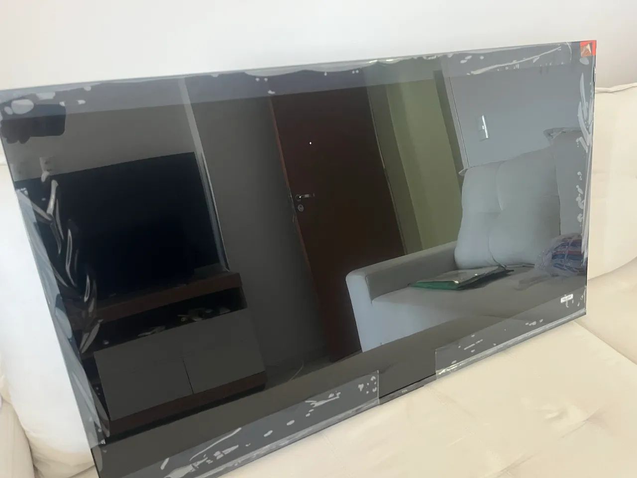 Tv led 43 polegadas TCL Google nova plástico 10 messes garantia - Foto 3
