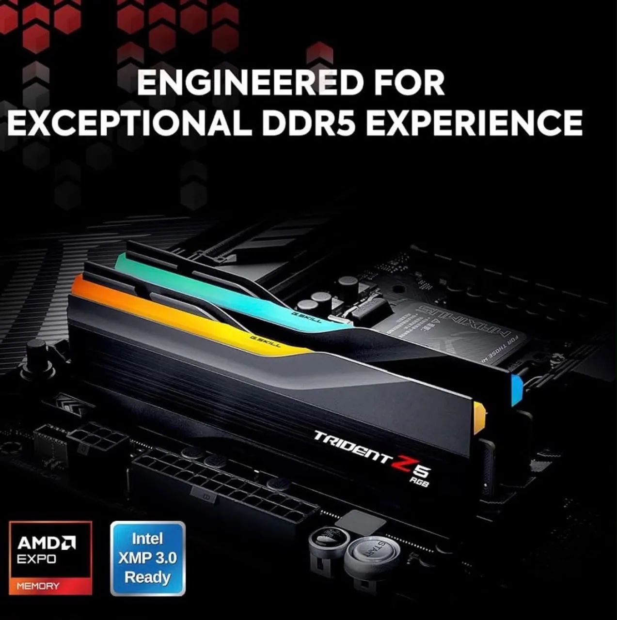 G.Skill 32gb 6000 mhz CL36 Trident Z5 RGB DDR5 (2x16gb) memória