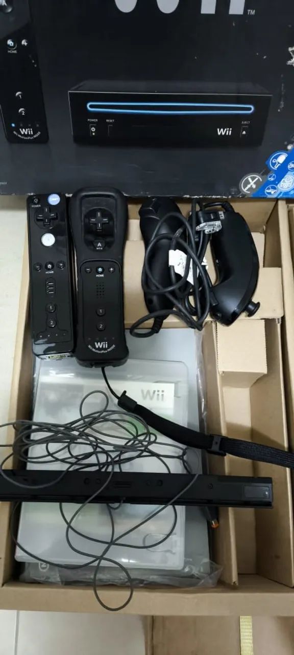 ? Nintendo Wii Black Completo Original - Caixa, Manuais e Controle Extra!!! - Foto 4