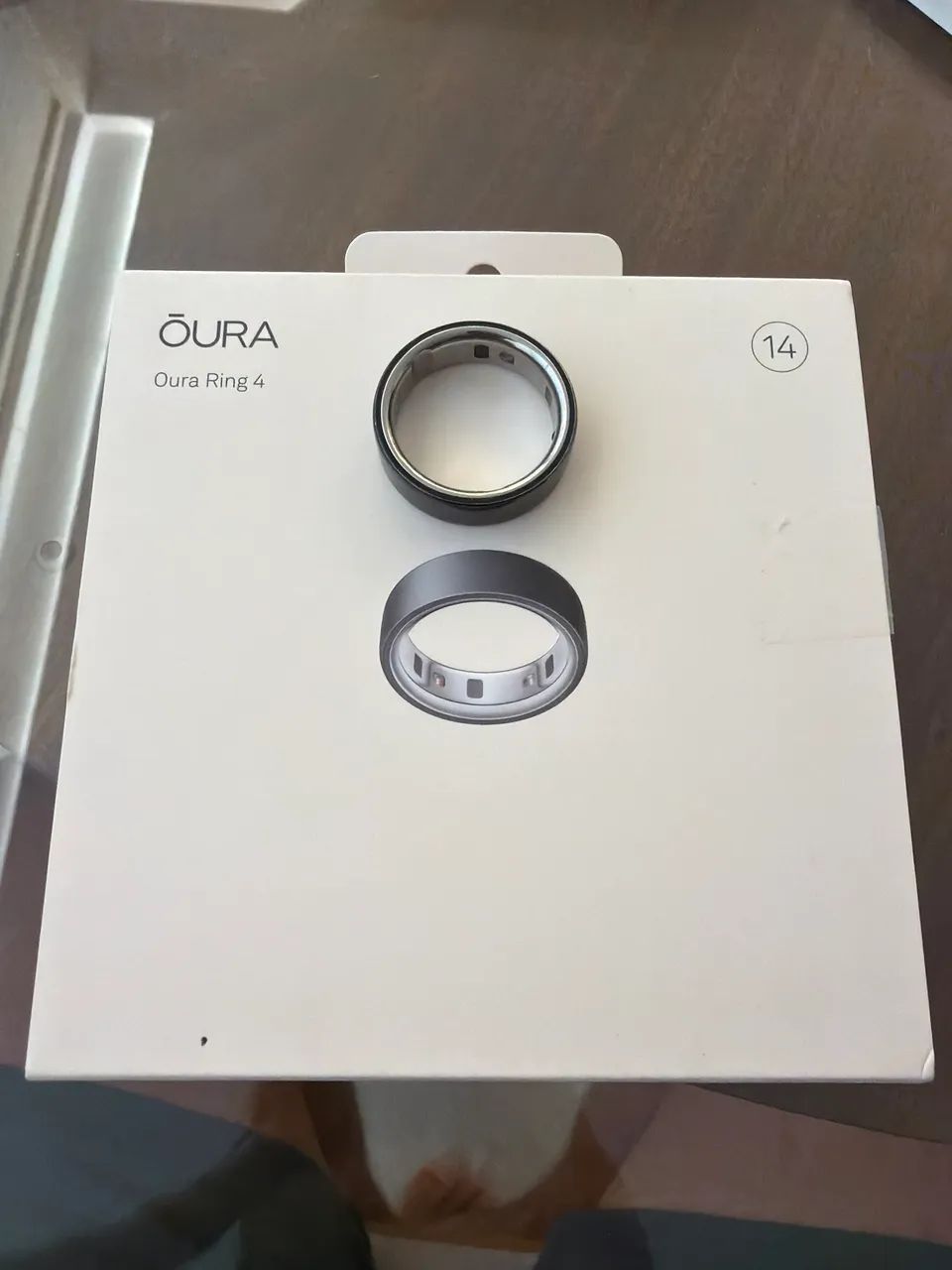 Oura ring 4 tamanho 14 black