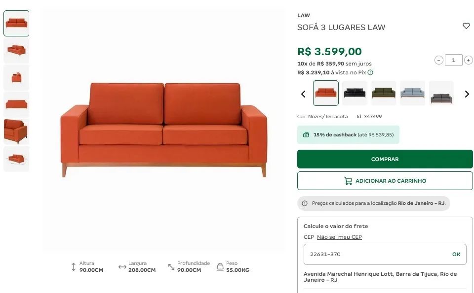 Sofá Tokstok luxo - Foto 5
