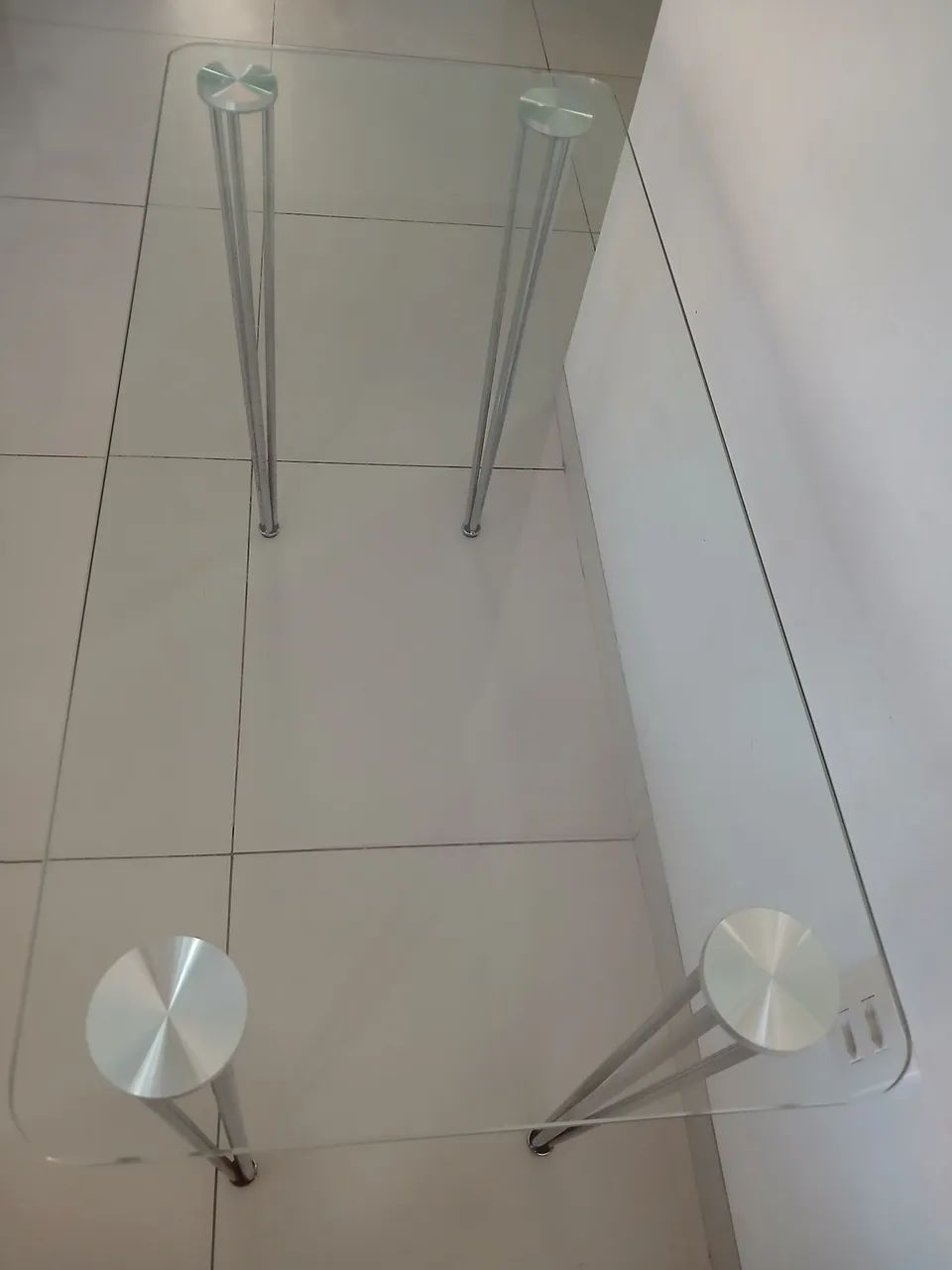 Mesa retangular de vidro  - Foto 2