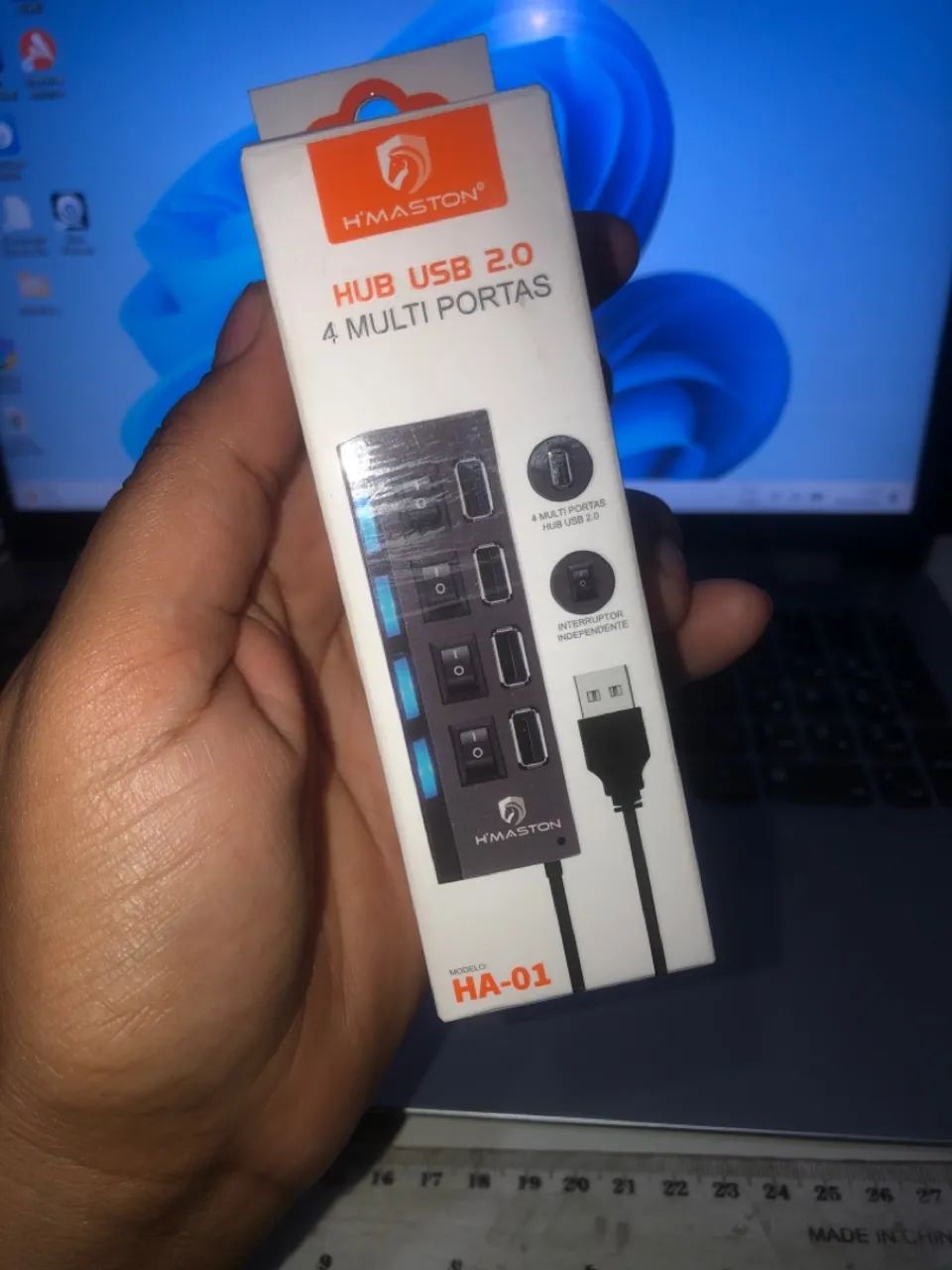 Hub USB 4 portas 