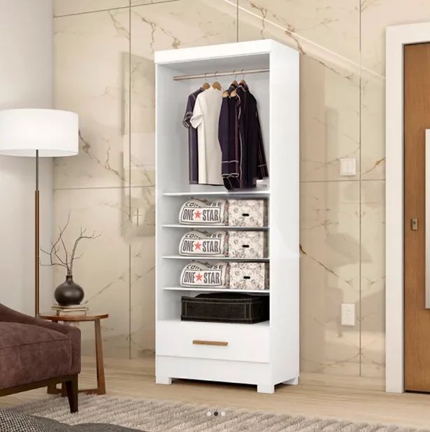 Guarda Roupa Smart Rodial Branco - Foto 2