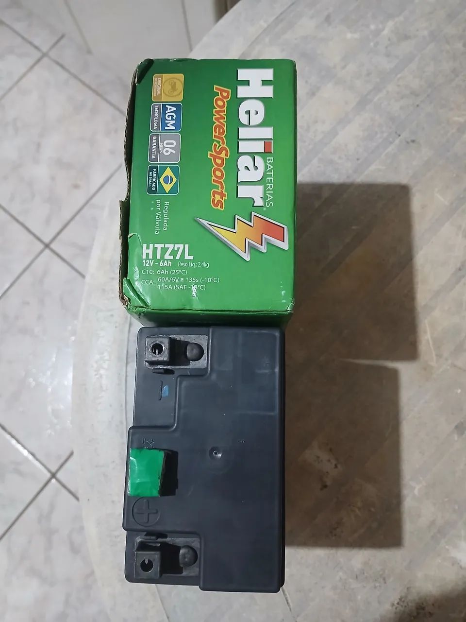 Bateria heliar 6 Ah nunca usada Comprada em 20/11/2025 - Foto 3