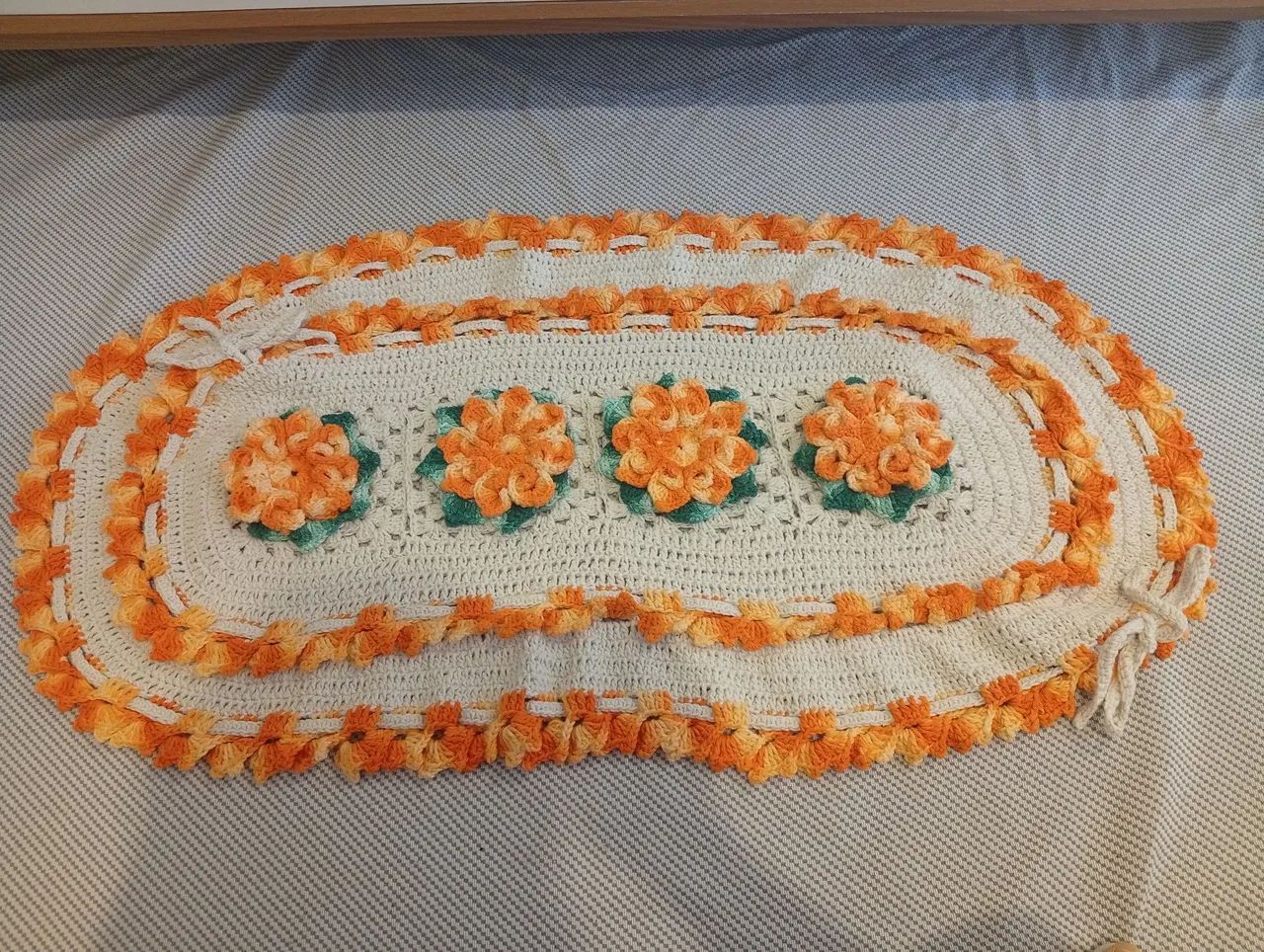 Tapete de crochê feito a mão - Foto 5