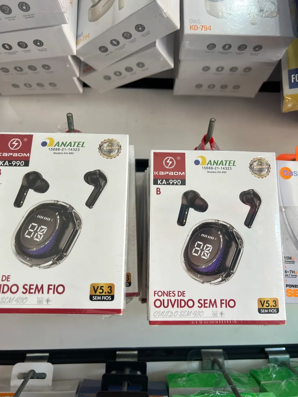 Fone de ouvido sem fio com visor  - Foto 2