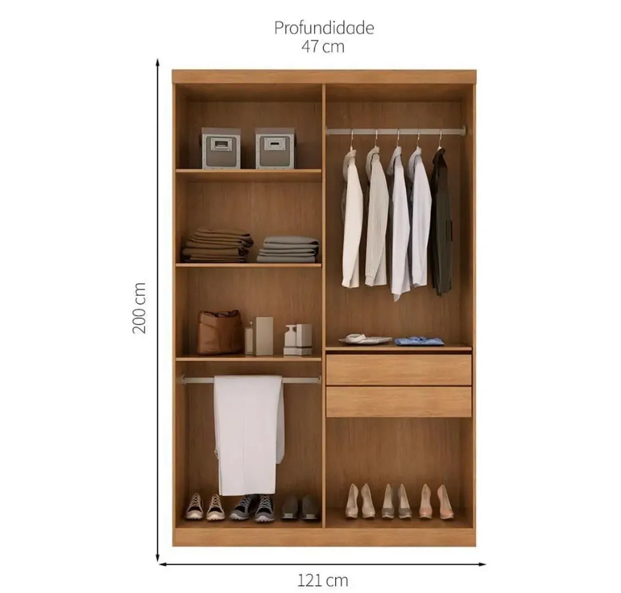 VENDO GUARDA ROUPA 1 mês de uso!  - Foto 2
