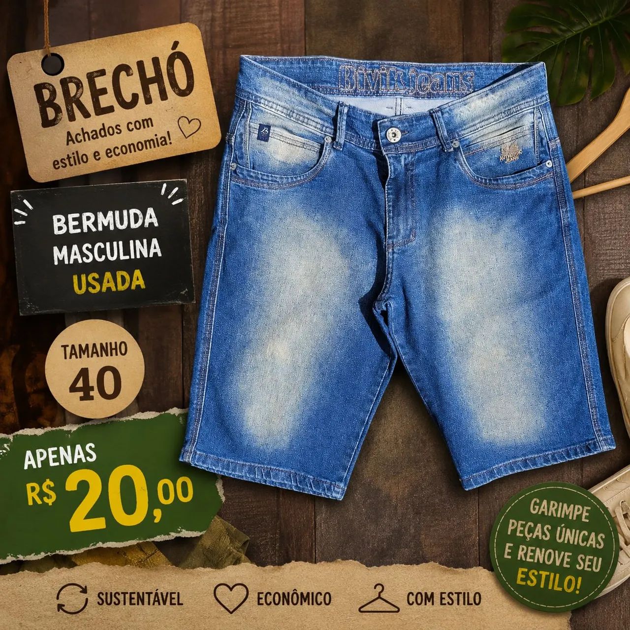 Bermuda Masculina Tamanho 40