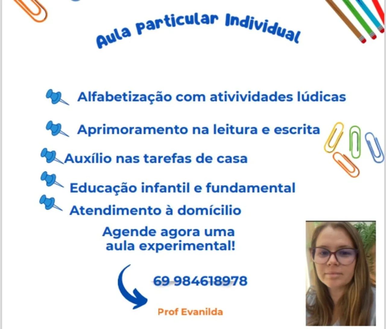 Aula Particular: Atendimento á domícilio.