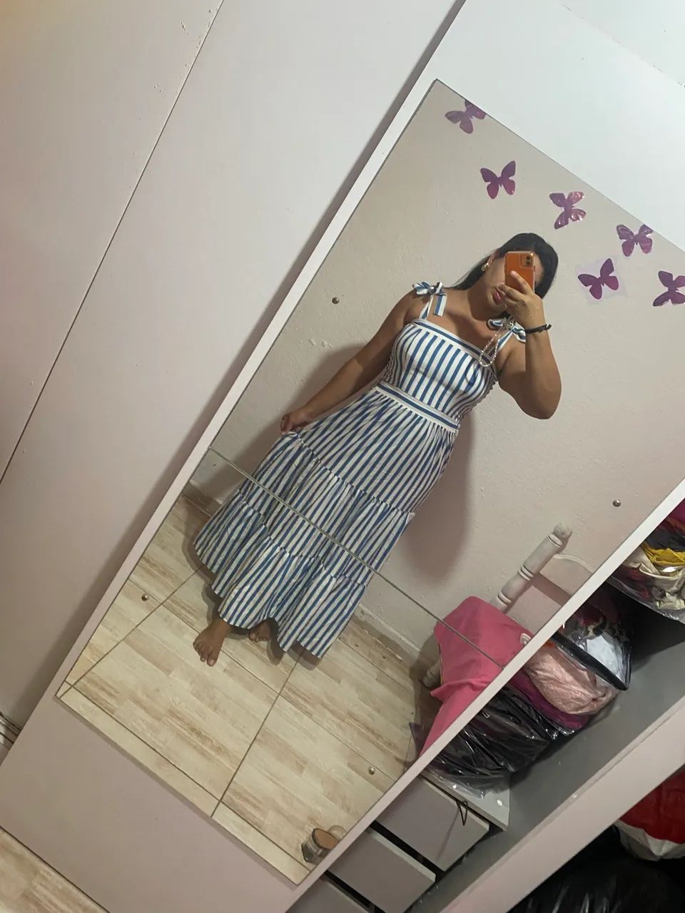 Vestido longo azul  - Foto 3