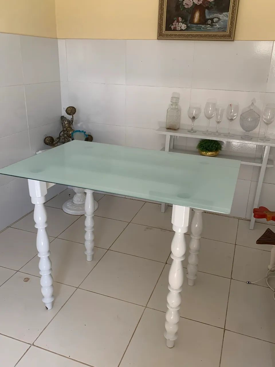Vende-se mesa com tampo de vidro  - Foto 2