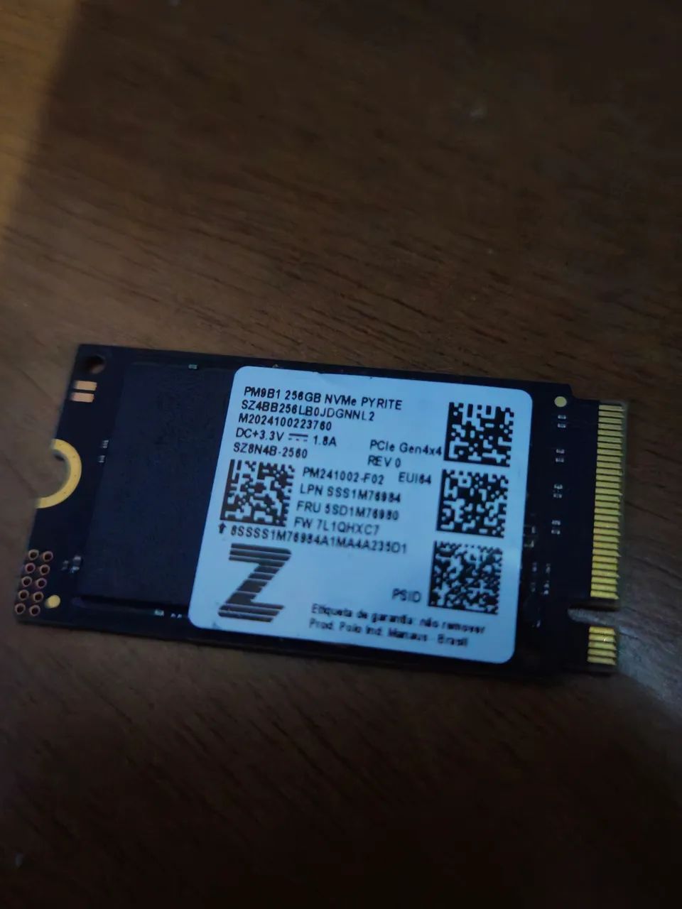 SSD M.2 NVME SAMSUNG 256GB 2242 OEM NOVO - Armazenamento - Vila