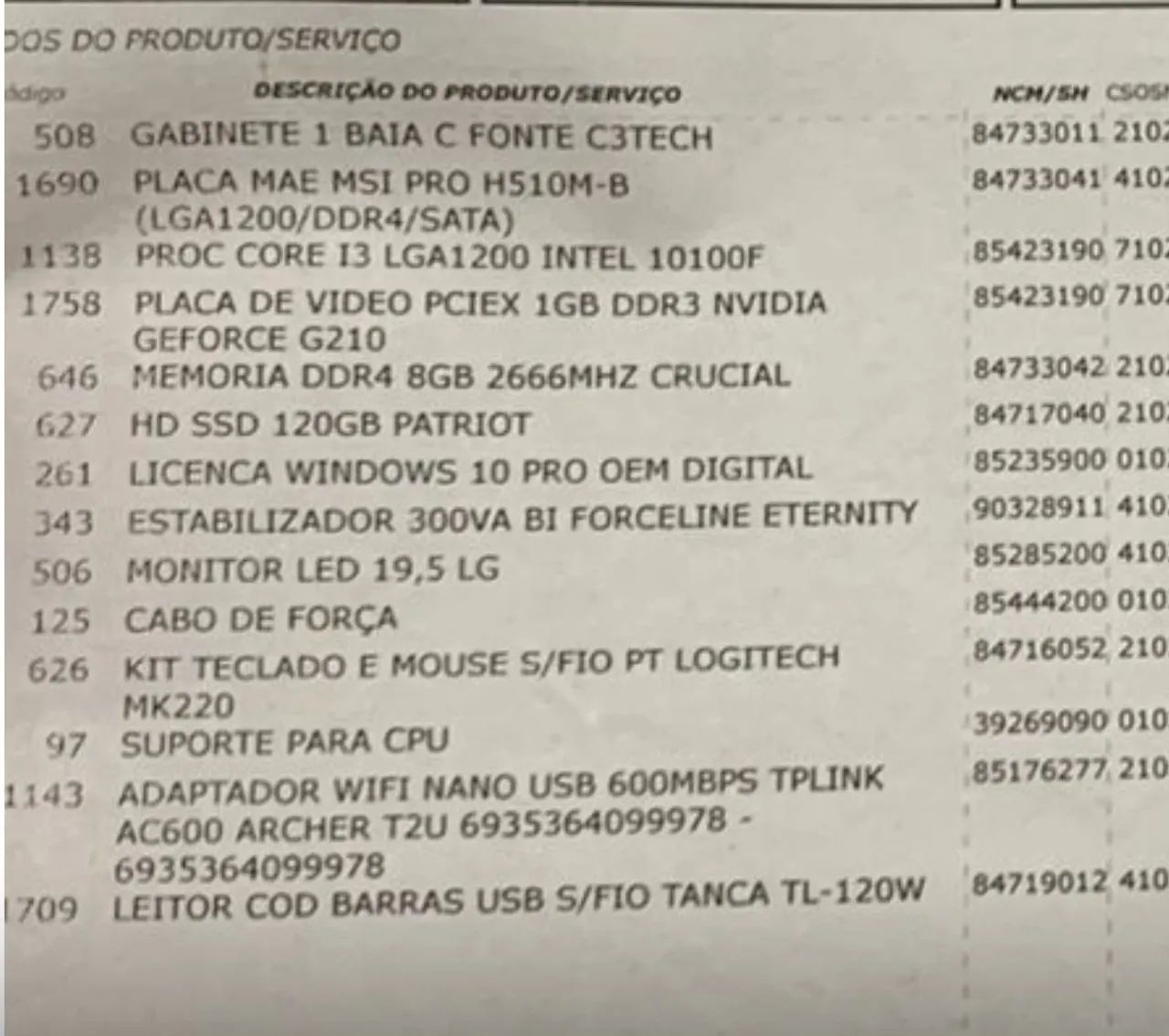 Computador completo 