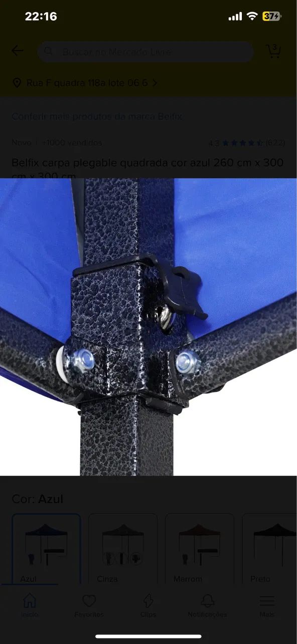 Tenda belfix 3x3 seminova  - Foto 4