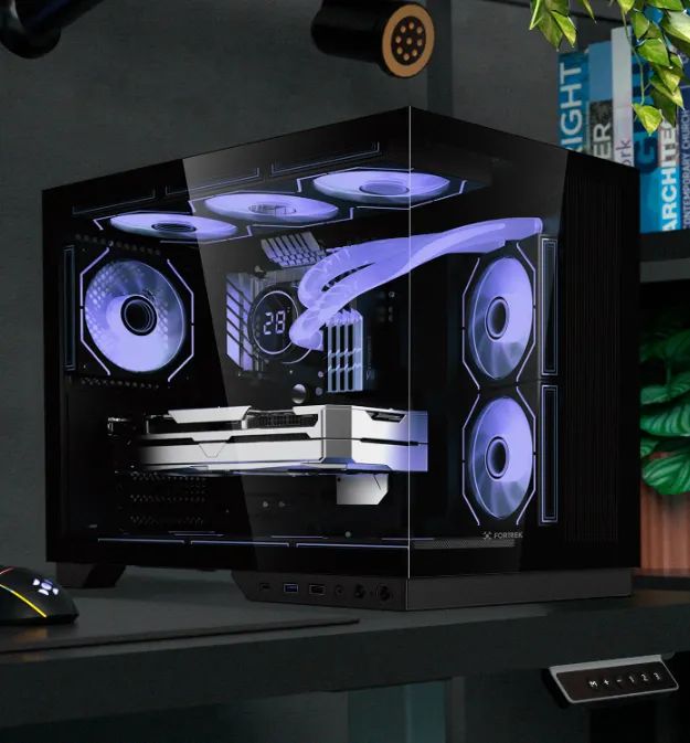 Gabinete fortrek clarity modelo ATX aquario preto - Foto 2