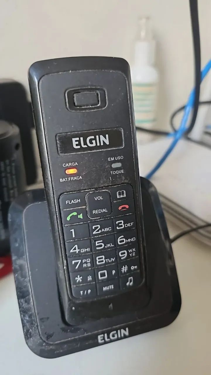 Telefone sem Fio Elgin com Viva Voz.