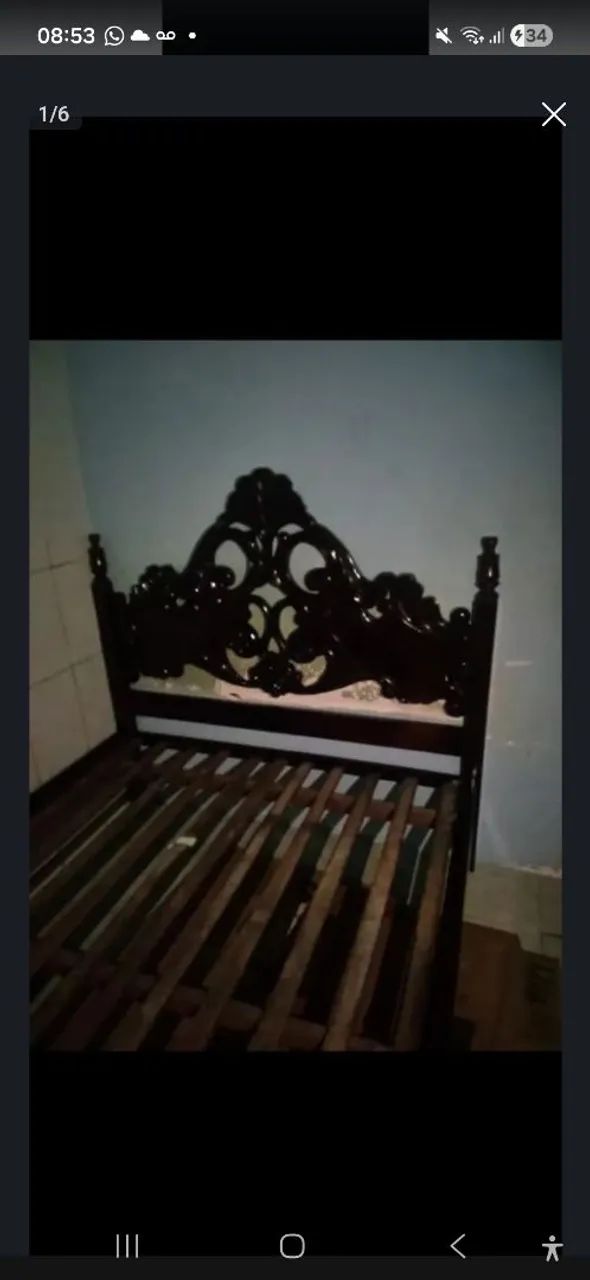 Cama de madeira de casal  - Foto 5