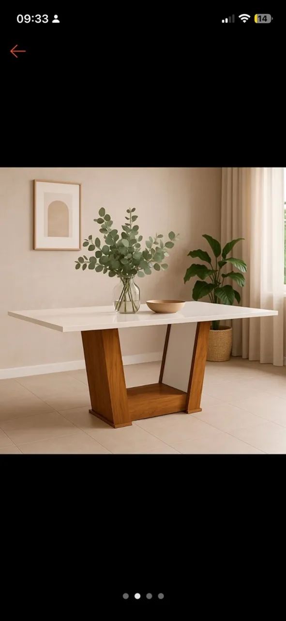 Mesa jantar 136x77cm - Foto 3