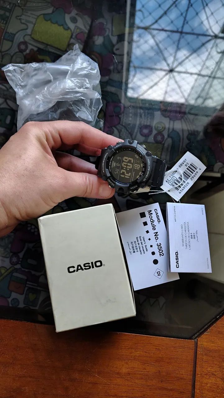 Relógio Casio Masculino Standard Ae-1500wh-8bvdf - Foto 4