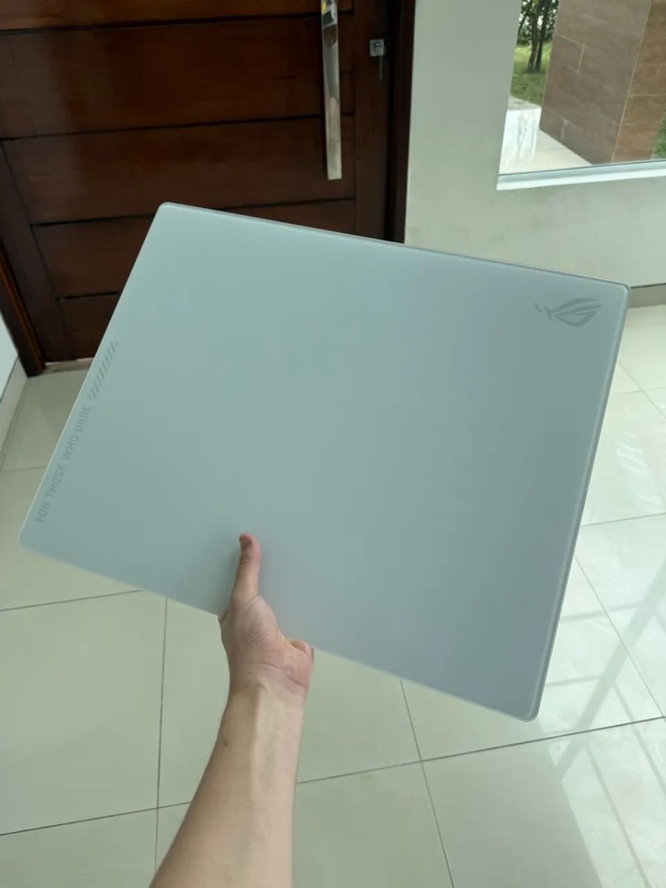 Mousepad ASUS ROG Moonstone Ace L Glass Moonlight White - Foto 2