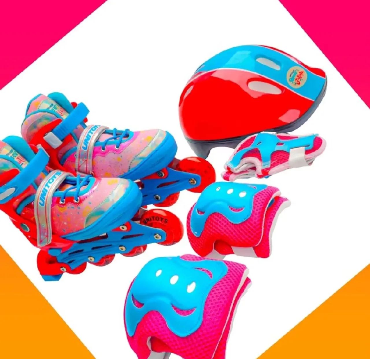 OFERTA PATINS INLINE COM KIT DE PROTEÇÃO  - Foto 3