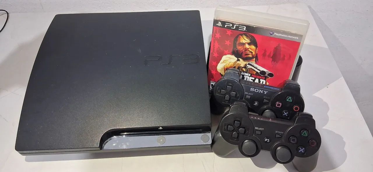 PS3 Slim Desbloqueado CFW + SSD 480GB + Jogos + 2 Controles - Foto 2