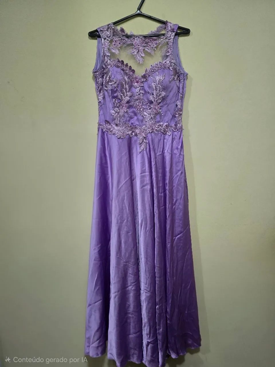 Vestido Festa Longo Lilás  - Foto 3