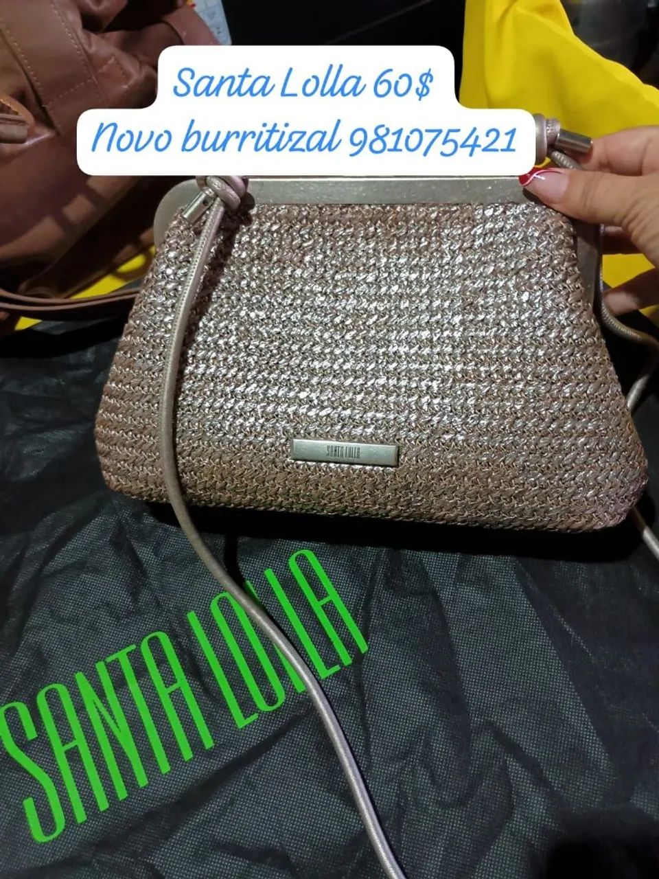 Bolsa Santa Lolla couro original  - Foto 2
