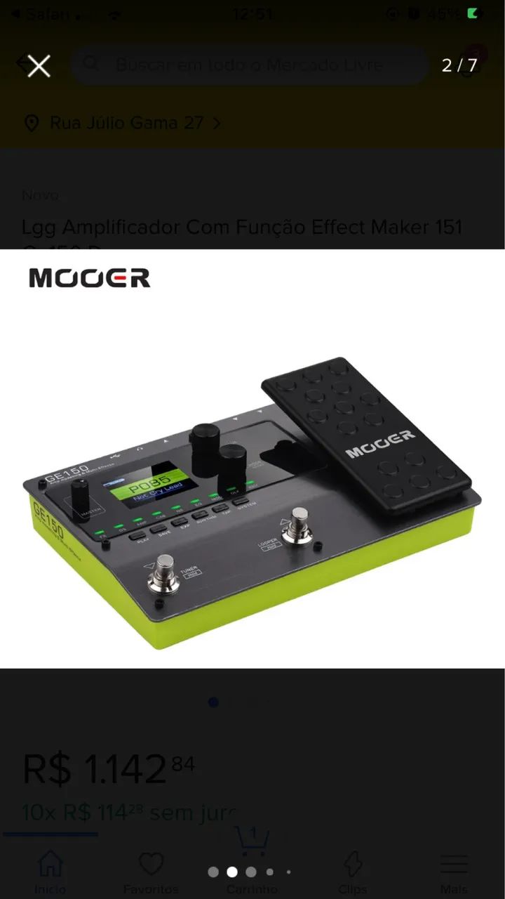 Pedaleira Mooer GE150