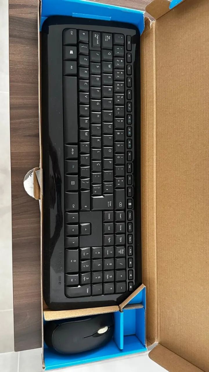 Kit Teclado e Mouse Sem Fio Microsoft Wireless 850 Desktop  - Foto 3